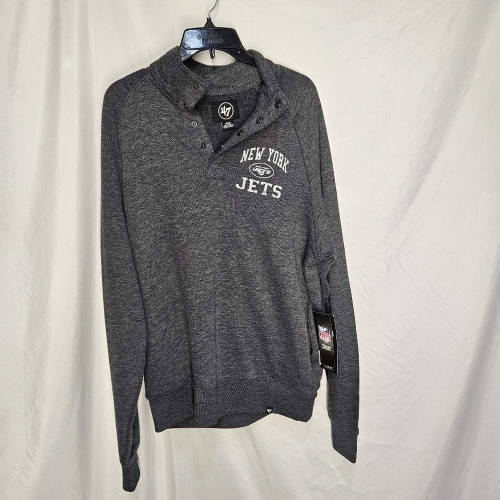 New York Jets Capacity '47 Match 1/4 Snap Size Large NWT $90 Retail